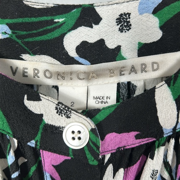 Veronica Beard Long/ Maxi Floral Relaxed Belted Dress size 2 - Picture 14 of 14